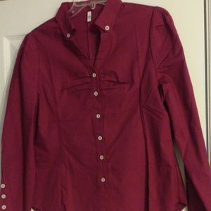 Burgundy blouse